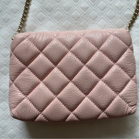 Kate Spade Quilted Pink Leather Crossbody Bag Gold Hardware (2014) - Well Used - Picture 3 of 12